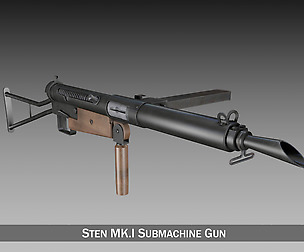 Sten MK.I Submachine Gun