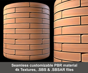 Stylized Wood Planks Substance PBR material and textures SBS & SBSAR