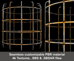 Armature Carcass Substance PBR material and textures SBS & SBSAR