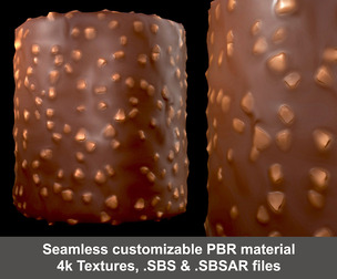 Chocolate Shell Substance PBR material and textures SBS & SBSAR