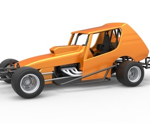Vintage Asphalt Modified stock car V6 Scale 1:25