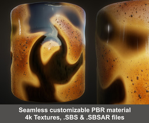 Coffee Substance PBR Material and textures