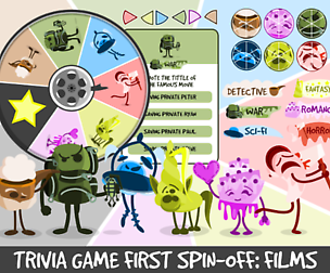 TRIVIA GAME FIRST SPIN-OFF: FILMS