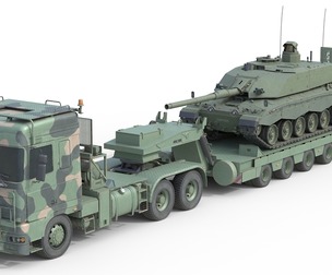 DAF Truck with Trailer and Tank