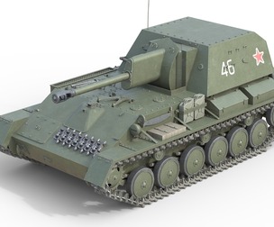 SU 76 Military Tank