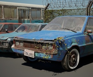 Abandoned Rusty Cars Unreal 5.3 Pack