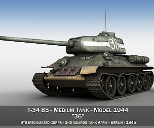 T-34 85 - Soviet medium tank - 36