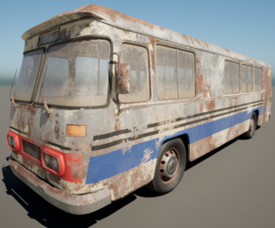 Abandoned Rusty Bus 01