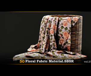 50 Floral Fabric Material.SBSR.vol27