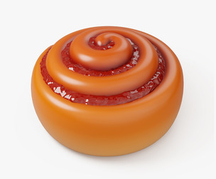 Cinnamon Roll with Jam