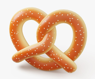 Glossy Pretzel Bun