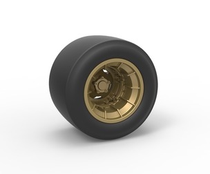 Wheel from Asphalt Modified stock car Version 4 Scale 1:25