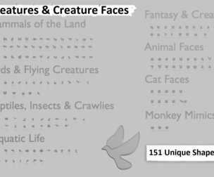 🐵 Creature & Creature Face Emoji Pack – 3D Printable (151 Unique Emojis)