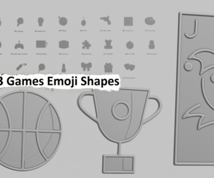 🎲 Games Emoji Pack – 3D Printable (43 Unique Emojis)