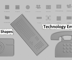💻 Technology Emoji Pack – 3D Printable (19 Unique Emojis)