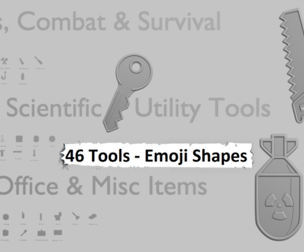 🛠️ Tools Emoji Pack – 3D Printable (46 Unique Emojis)