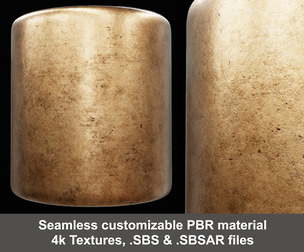 Old Bronze Base Substance material and textures