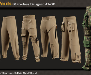 5 Mens Pants -MD-Clo3D-ZPRJ- FBX-OBJ