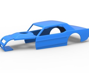 Shell of Vintage Asphalt Modified stock car V6 Scale 1:25