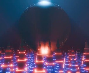 Sci-Fi City Building Animation