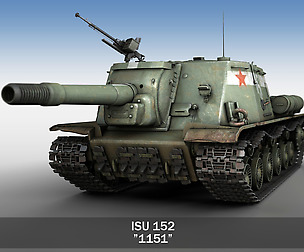 ISU-152 - Soviet heavy self-propelled gun