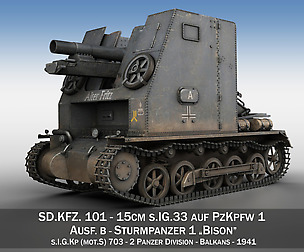 Sturmpanzer 1 - Bison - Alter Fritz - 2PzDiv