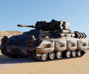 Sci-Fi Battle Tank – High-Detail Game-Ready 3D Model
