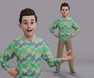 Cartoon Man Rig