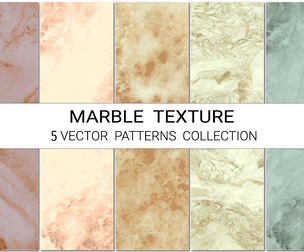 5 Elegant Marble Texture Pattern, Neutral Tone, Luxury Stone Granite Surface, EPS File