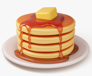 Pancake Stack with Syrup