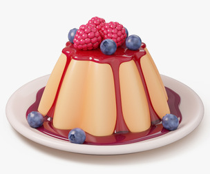 Panna Cotta with Berries
