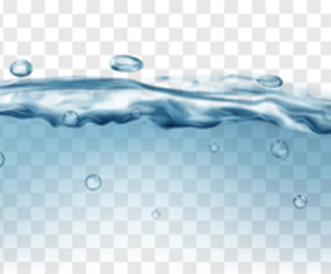 Clear Flowing Water Splashing Droplets, Fresh Wave, EPS File