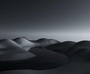 Tranquil Full Moon Landscape Animation