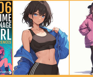 606 Anime teenage girl