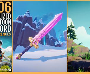 606 Stylized Cartoon Sword