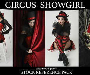Circus Showgirl - Fantasy stock model reference pack