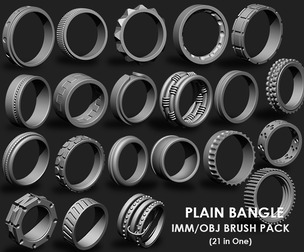 Plain Bangles IMM Brush Pack (21 in One)