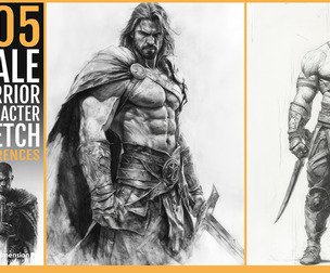 505 Male Warrior Character Sketch