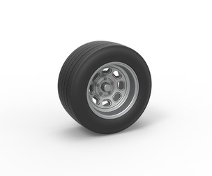 Wheel from Asphalt Modified stock car Version 5 Scale 1:25