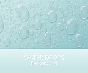 Realistic Clean Water Droplets Texture Background, EPS File