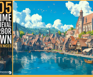 505 Anime Medieval Harbor Town
