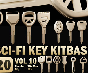 20 Sci-Fi Key Kitbash_Vol 10