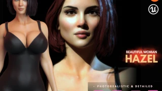 Detailed Realistic Girl Rigged Model  - Hazel cover