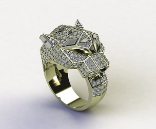 Tiger Penther Ring