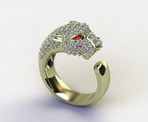 Tiger Penther Ring