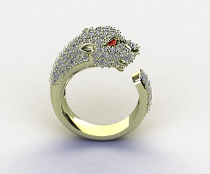 Tiger Penther Ring