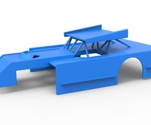 Shell of Figure 8 Modified stock car Scale 1:25