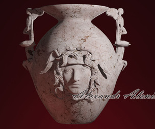 3D Vase / Greek vase / Antique