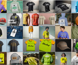 30 Clothes Apparel Mockups, T-Shirt, Hoodie, PSD Template