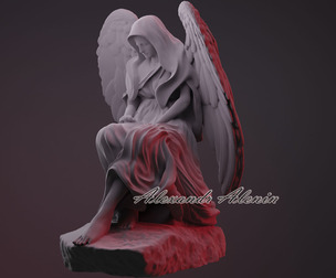 Angel / Sad angel / Sculpture of angel